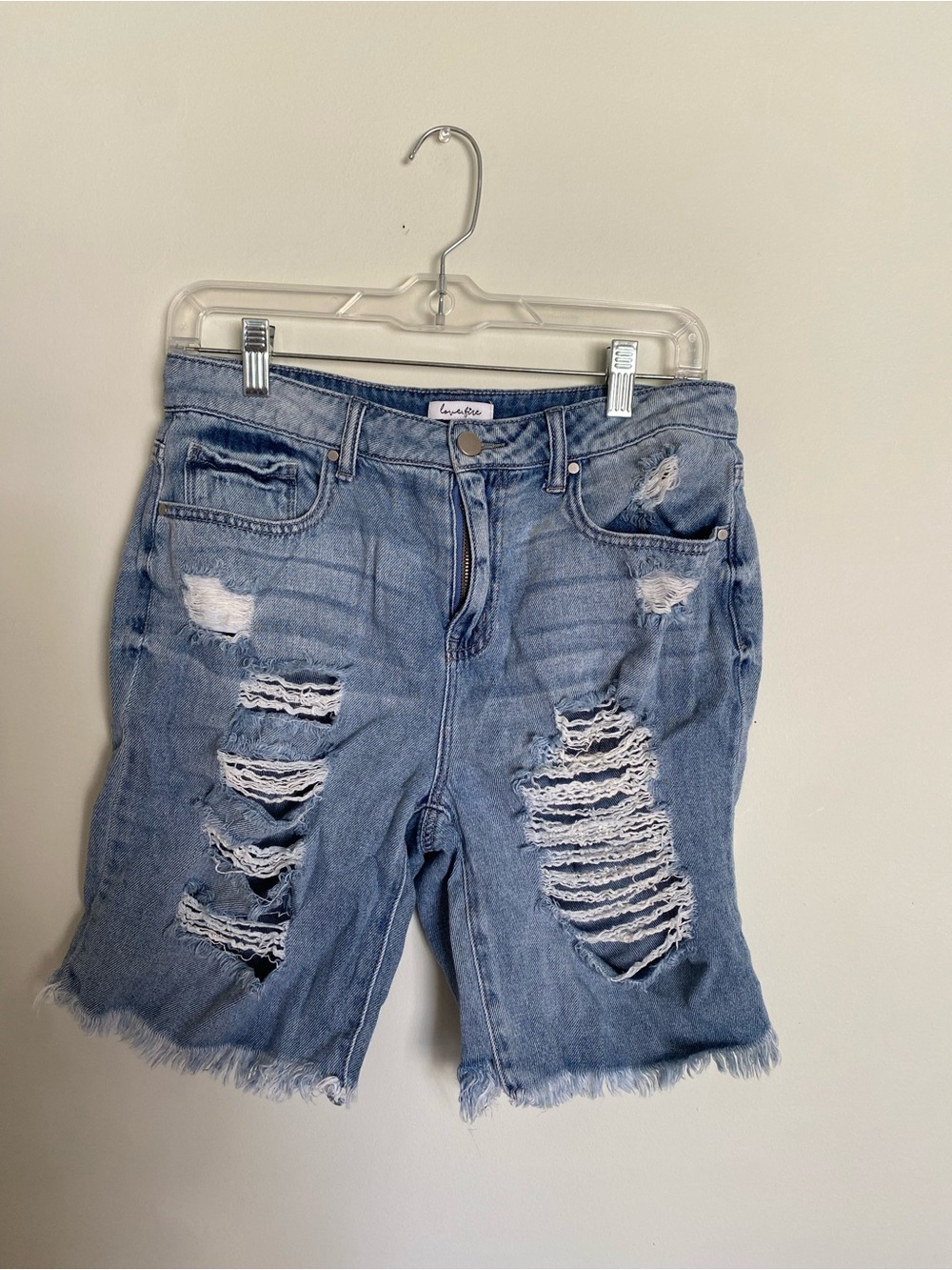 Jean Distressed Shorts Bermuda